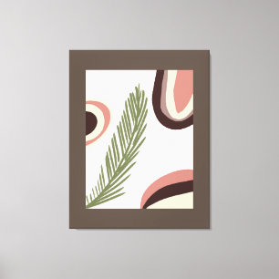 Boho Rainbow Natural Painting Canvas Print