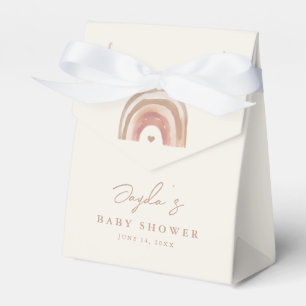 Boho Rainbow Neutral Baby Shower Favour Box