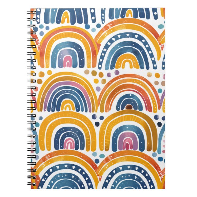Boho Rainbow Notebook (Front)