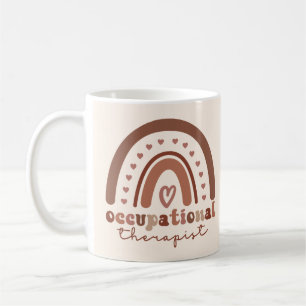 Boho Rainbow OT Occupational Therapist Gift Coffee Mug