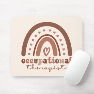 Boho Rainbow OT Occupational Therapist Gifts Mouse Mat