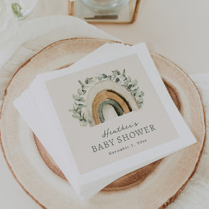 Boho Rainbow Paper Napkins