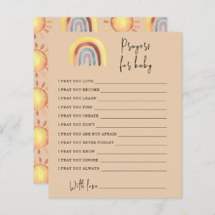 Boho Rainbow Party game   prayers for baby