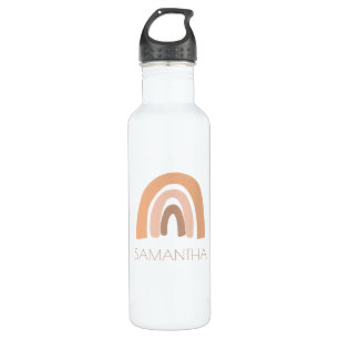 boho rainbow personalized kids 710 ml water bottle
