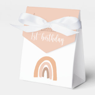 Boho Rainbow Pink Pastel Favour Box