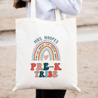 Boho Rainbow Pre-K Tribe Teacher Squad Gift Custom