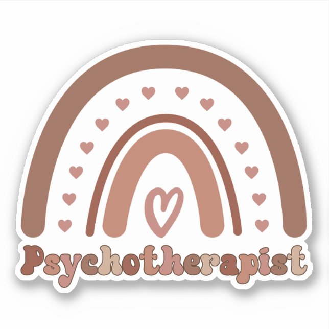 Boho Rainbow Psychotherapist Therapist (Front)