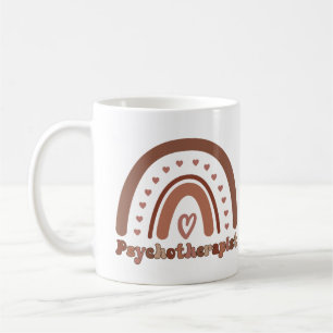 Boho Rainbow Psychotherapist Therapist Coffee Mug