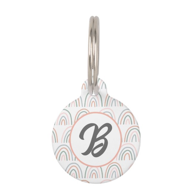 Boho Rainbow Stethoscope ID Tag (Front)