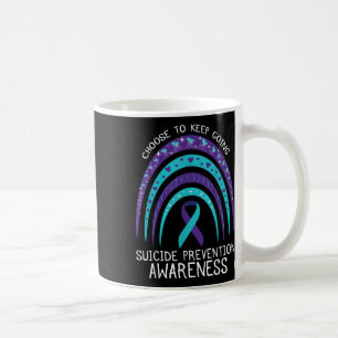 Boho Rainbow Suicide Awareness Mental Health Coffee Mug