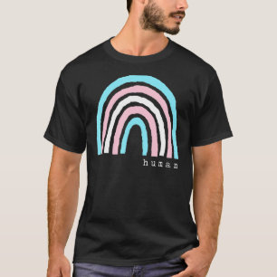 Boho Rainbow Trans Flag Human Pride Lbgtqia T-Shirt