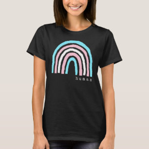 Boho Rainbow Trans Flag Human Pride Lbgtqia T-Shirt