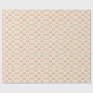 Boho Rainbow Wrapping Paper