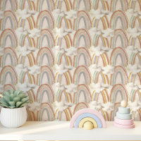 Boho Rainbows and Clouds in Soft Pastels