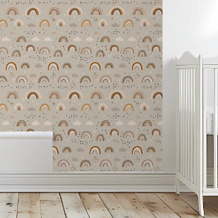 Boho Rainbows Browns  Wallpaper