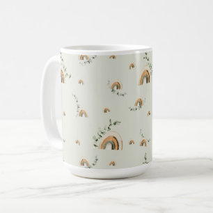 Boho rainbows cottagecore baby shower favours coffee mug