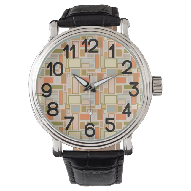 Boho Rectangles  Watch (Front)