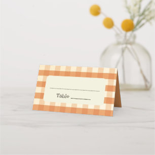Boho Retro Groovy Colourful Wavy Wedding Place Card