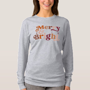 Boho Retro Merry and Bright T-Shirt