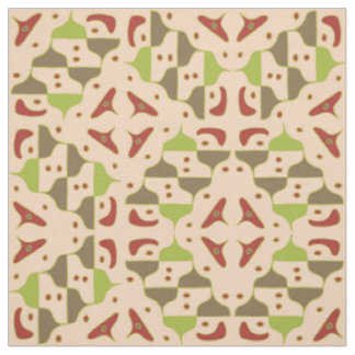 Boho Retro Modern Graphic Fabric