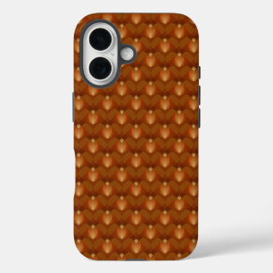 Boho Retro Pattern in 70s Style iPhone 16 Case