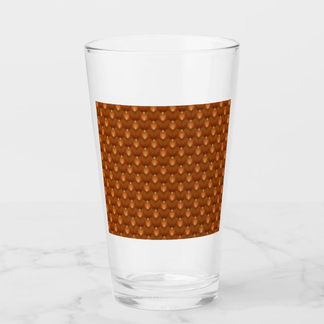 Boho Retro Pattern in 70s Style Glass (Front)