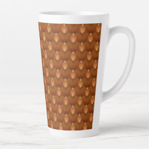Boho Retro Pattern in 70s Style Latte Mug