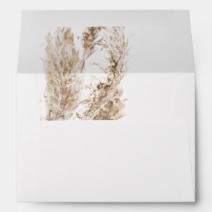 Boho Return Address on Back Flap Envelope