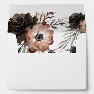 Boho Return Address on Back Flap Envelope