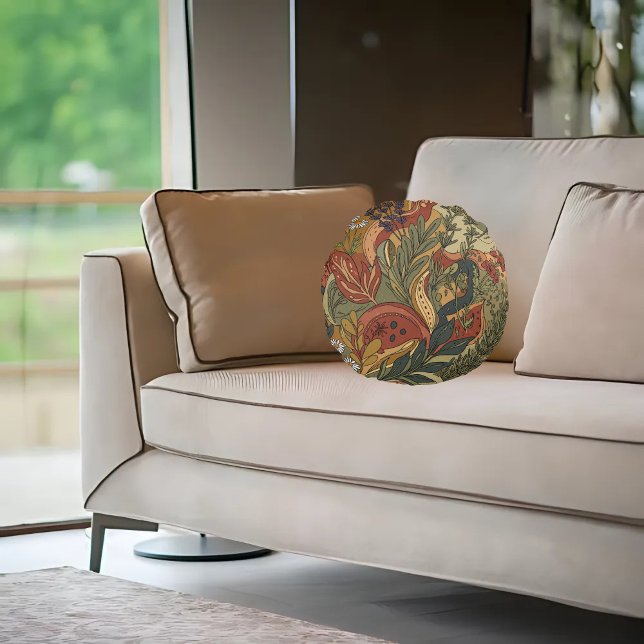 Boho Rhapsody Round Cushion (Creator Uploaded)