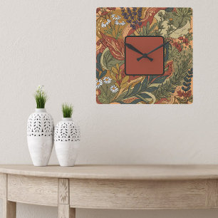 Boho Rhapsody Square Wall Clock