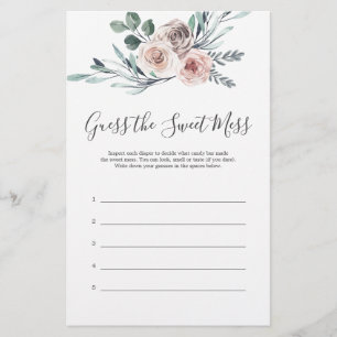 Boho Rose Baby Shower Guess The Sweet Mess