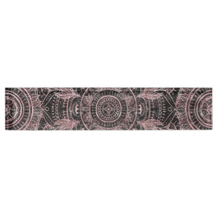 Boho Rose Gold Gray Mandala Elegant Design Nameplate