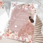 Boho Rose Gold Mexican Girl Princess Quinceañera Invitation<br><div class="desc">Boho Rose Gold Mexican Girl Princess Quinceañera Invitation</div>