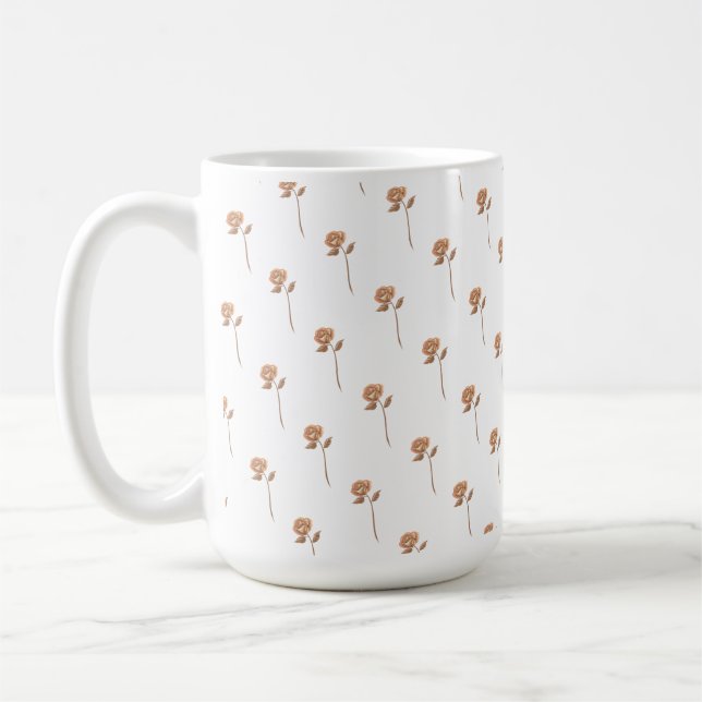 Boho Roses Coffee Mug (Left)