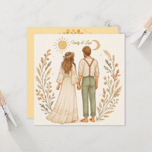 Boho Rustic Cowboy Wedding Save the Date