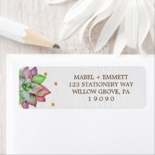 Boho Rustic Pink and Mint Floral Succulent Wedding