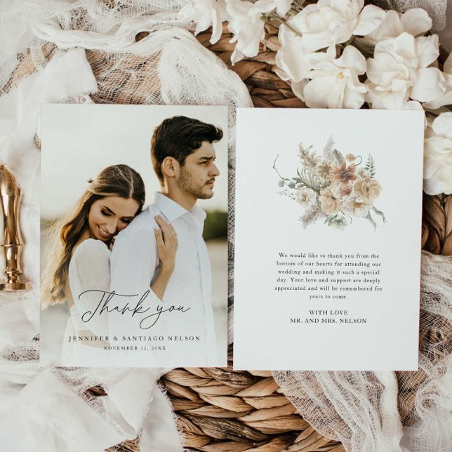 Boho Rustic Wedding Thank you (Creator Uploaded)