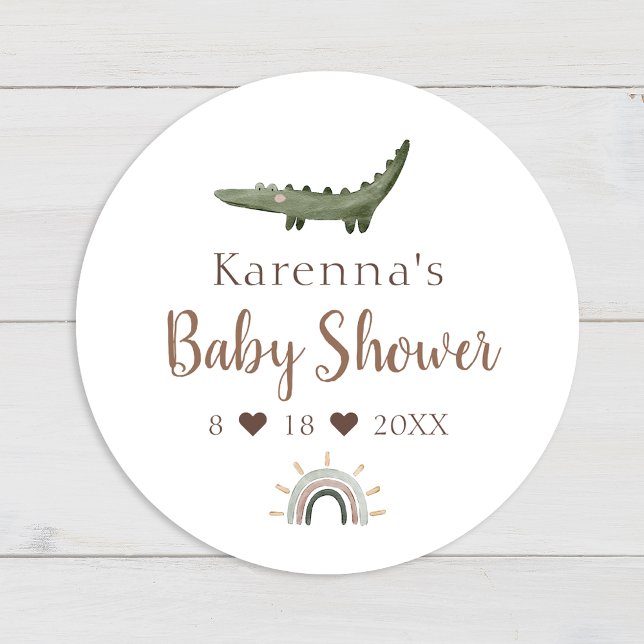 Boho Safari Watercolor Baby Shower Envelope Seal (Creator Uploaded)