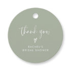 Boho Sage Green Bridal Shower Thank You