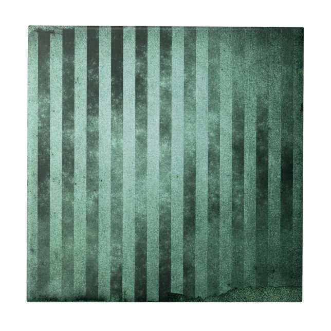 Boho Sage Green Stripe Tile (Front)