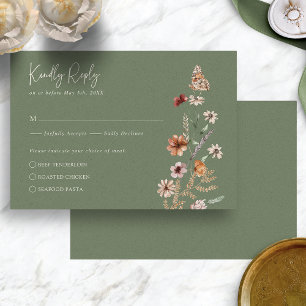 Boho Sage RSVP Card