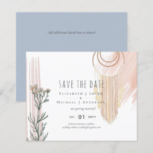 Boho Save the Date  Dream Catcher theme
