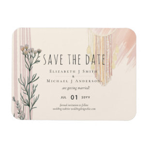Boho Save the Date  Dream Catcher theme Magnet