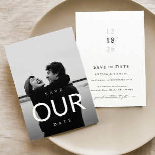 Boho Save the Date, Photo Modern Save the Date Invitation