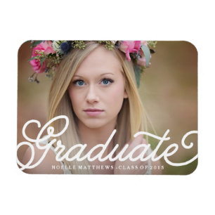 Boho Script   Graduation Magnet