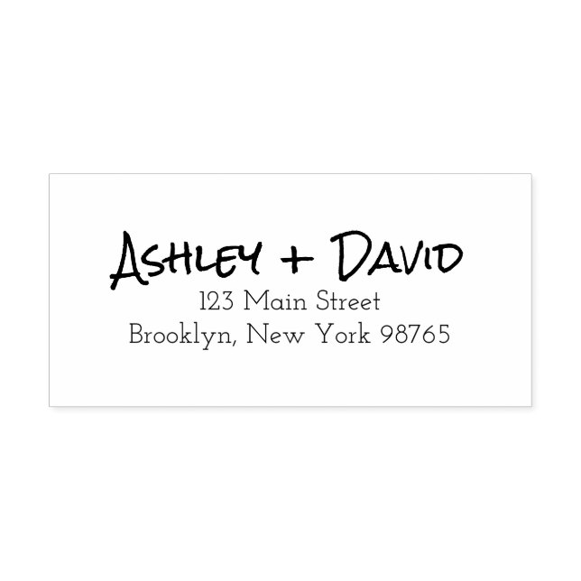 Boho Script Return Address Self-Inking Stamp (Design)