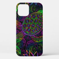 Boho Sea Turtle: Psychedelic Mandala Pattern