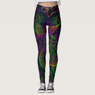 Boho Sea Turtle: Psychedelic Mandala Pattern Leggings