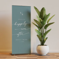 Boho Seafoam Teal Happily Ever After Welcome